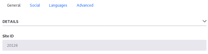 Figure 1: The Site ID in Site Settings is the Group ID in the terms of Use configuration.