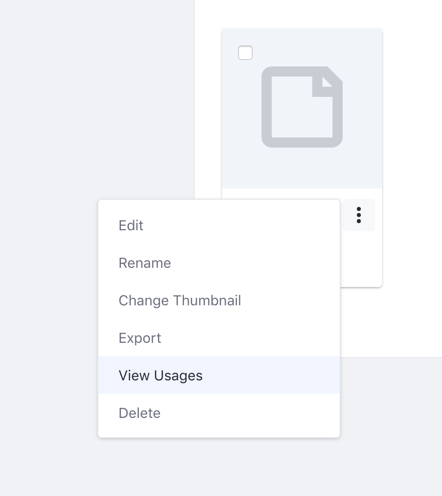 Figure 5: Select View Usages to propagate fragment changes.