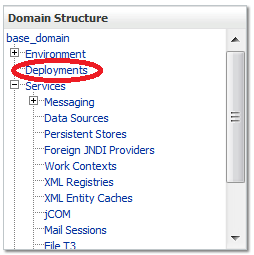 Figure 14.47: WebLogic Deployments