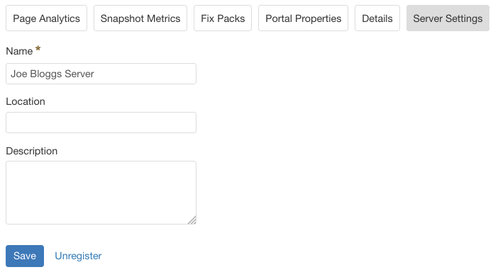 Figure 1: You can use the Server Settings tab to give your server a fun name.