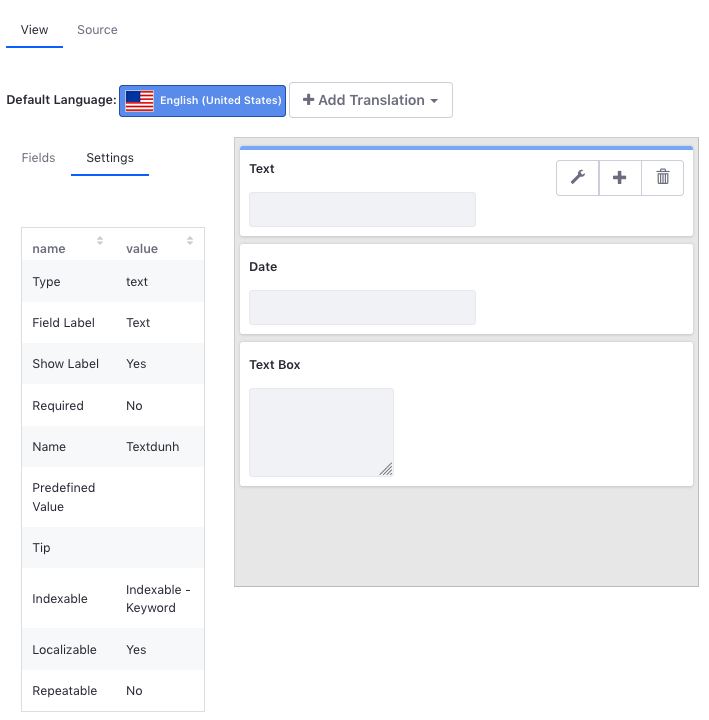 Figure 3: Edit your metadata sets fields to match the metadata that you want each field to hold.