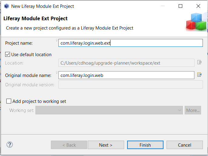Figure 1: You must define your Ext modules name and the module you intend to override.