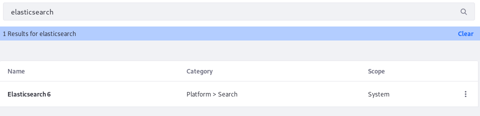 Figure 1: Use the System Settings application in Liferay DXPs Control Panel to configure the Elasticsearch connector.