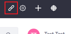 Figure 1: The User area of the Control Menu is provided an additional link button when the Control Menu Entry sample is deployed to Liferay DXP.