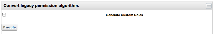 Figure 2.4: Update your permissions algorithm by clicking the Execute button.