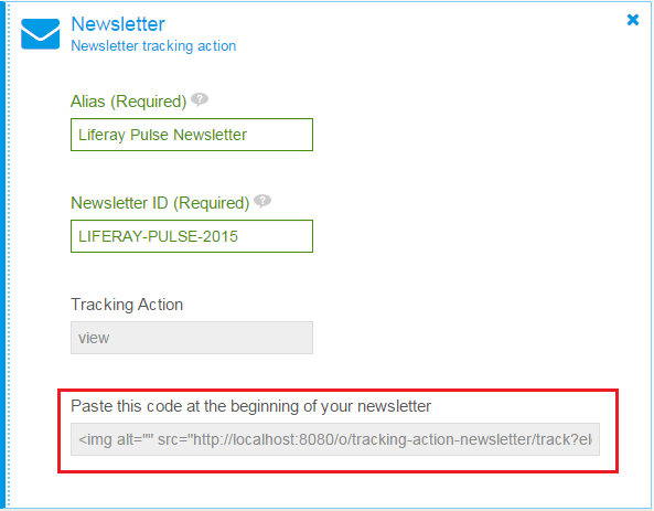 Figure 4: You can insert the transparent image into your content by copying and pasting the generated code from the form.