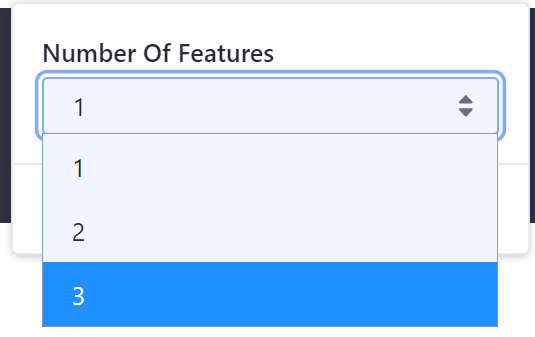 Figure 3: The select configuration is useful when an option choice is necessary.