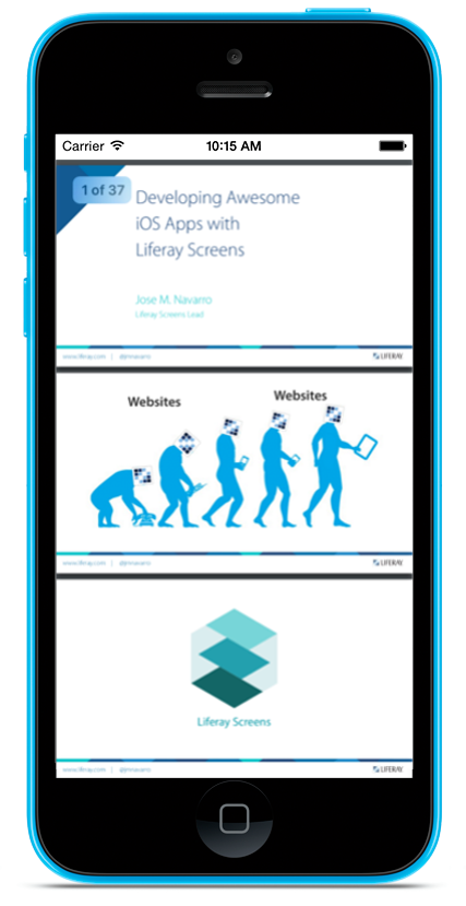 Figure 1: PDF Display Screenlet using the Default Theme.