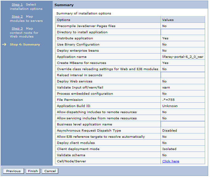 Figure 1.10: The Summary page shows you what you selected, giving you the chance to go back and change something if its not exactly what you want.