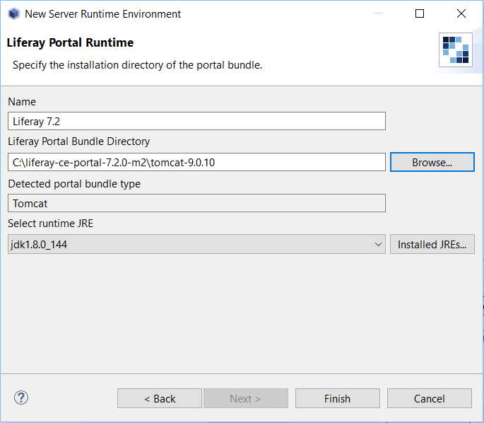 Figure 2: Specify the installation folder of the bundle.