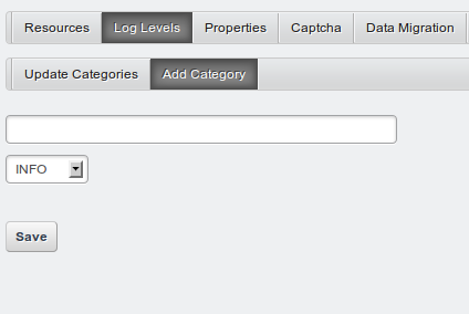 Figure 17.8: Adding your own logging classes is as simple as specifying it in
this field.