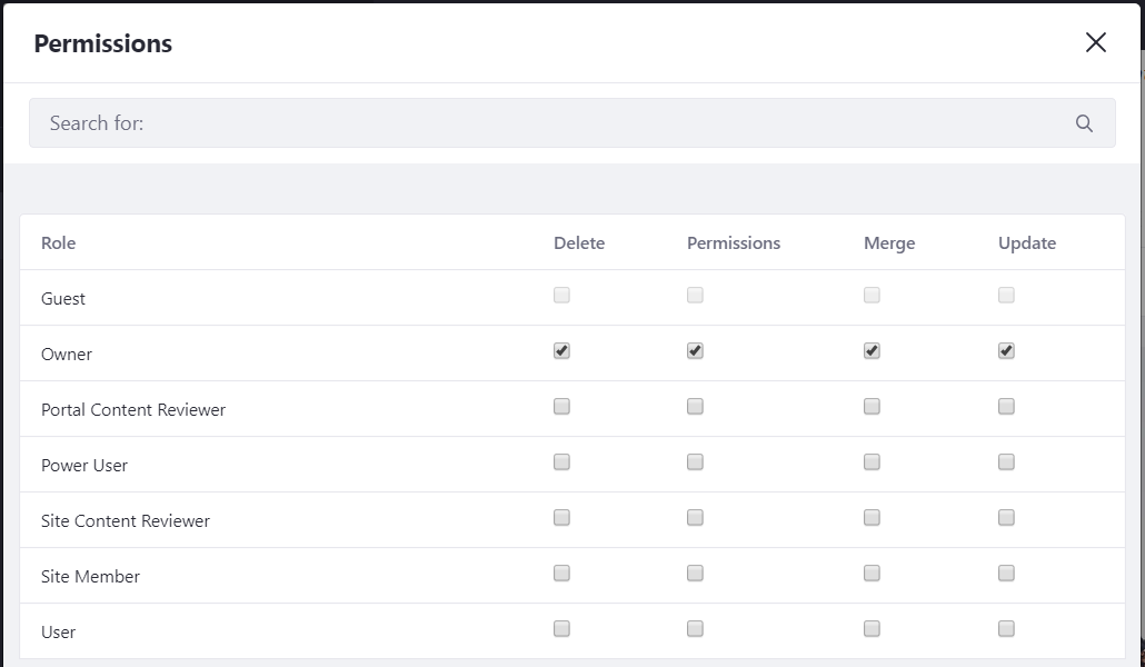 Figure 3: Configure the roles that can access and modify your variation.