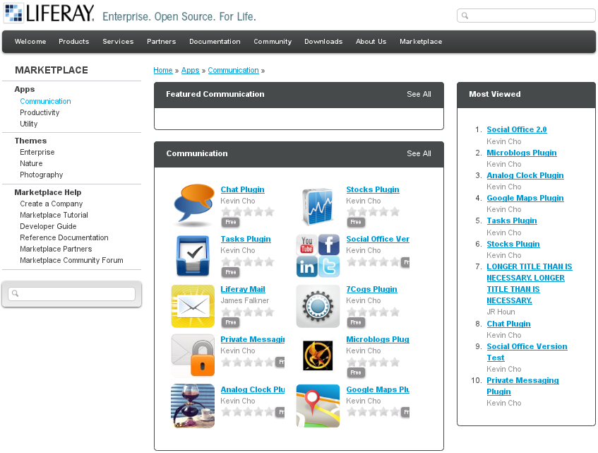 Figure 13.7: Browsing Categories