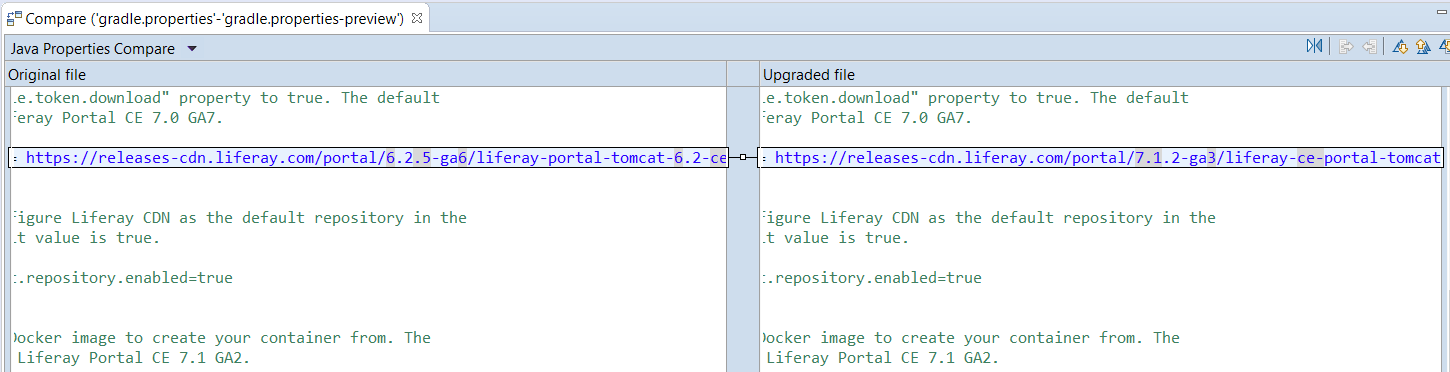 Figure 2: You can preview the Upgrade Planners automated updates before you perform them.