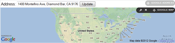 Figure 13.4: Gadgets are easy to publish and some gadgets, like Googles Address and Map gadgets, are automatically synced to communicate with each other.
