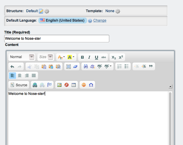 Figure 2.13: The Web Content Editor provides many options for
customization.