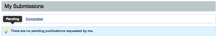 Figure 10.6: The My Submissions
Page