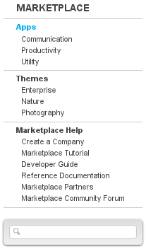 Figure 13.8: Marketplace Search Box