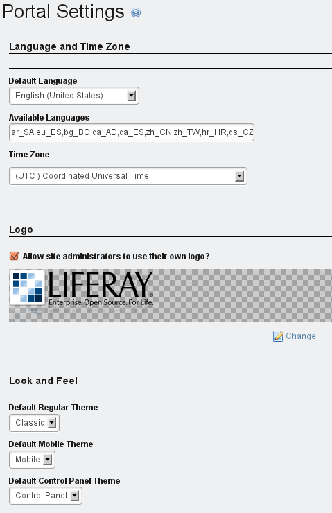 Figure 16.3: Server Configuration Miscellaneous Display
Settings