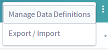 Figure 12: You can manage the portals data definitions.