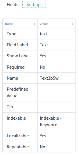 Figure 4: Fields can be configured in a variety of ways.