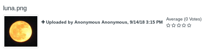 Figure 1: Anonymized content is presented with the User Anonymous Anonymouss identifying information.