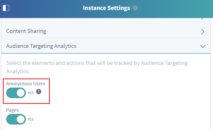 Figure 4: Theres no need to track anonymous users if youre not interested in their behavior.