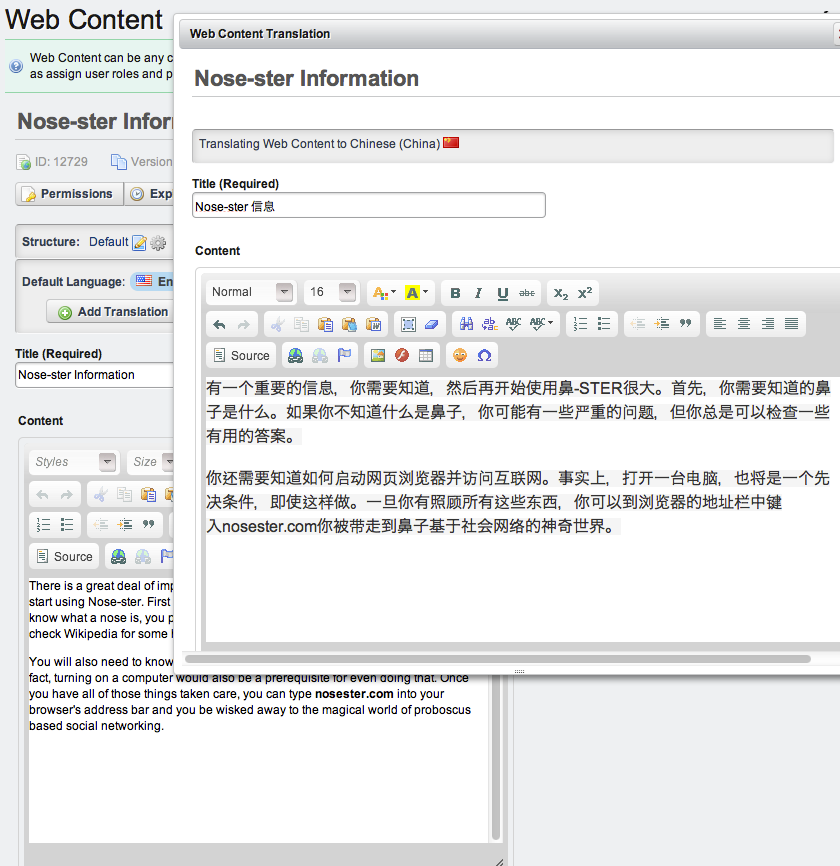Figure 3.18: Adding a translation