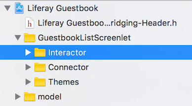 Figure 1: The new Interactor folder should be inside the Screenlets folder.