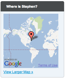 Figure 8.5: The Map Portlet