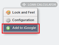 Figure 8.20: Users simply click the Add to iGoogle button to add your
portlet to their iGoogle page.