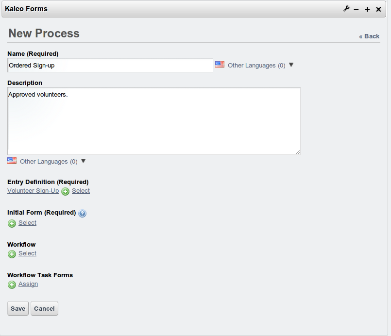 Figure 9.9: New Kaleo Forms
process