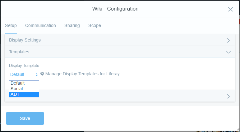 Figure 1: By using a custom display template, your portlets display can be customized.