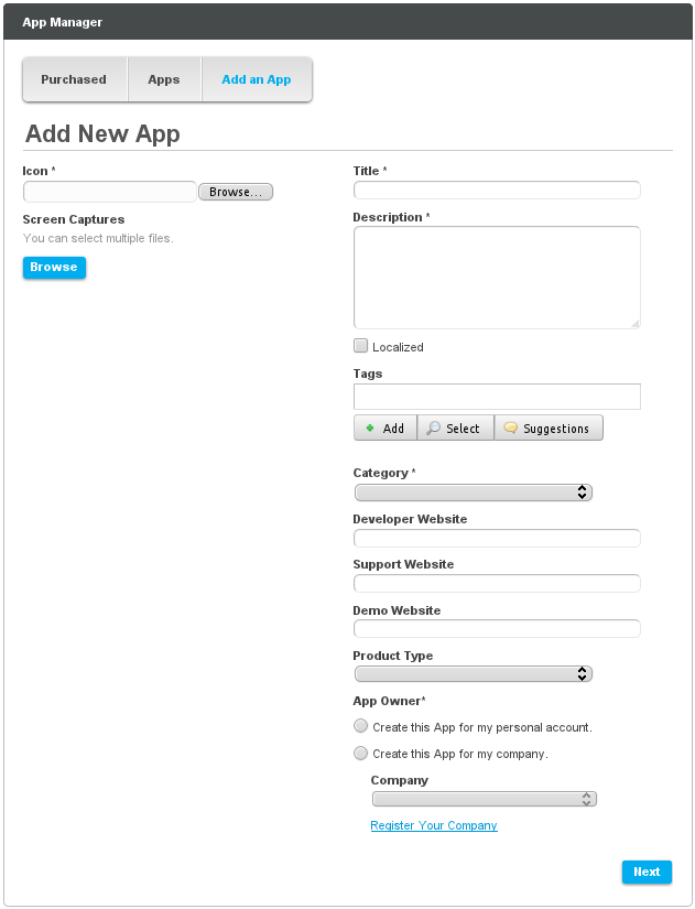 Figure 13.5: Upload an App