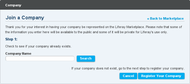 Figure 13.6: Creating a
Company