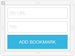 Figure 1: Heres the sample Add Bookmark Screenlets XIB file rendered in Interface Builder.