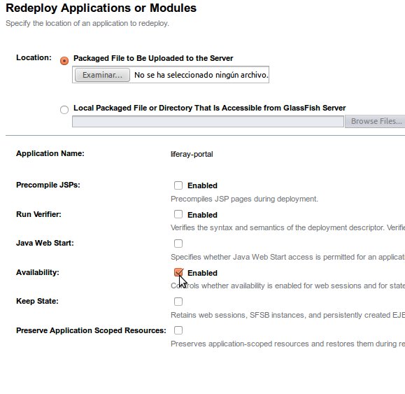 Figure 1: Make sure to check the Enabled checkbox in the GlassFish Admin Console.