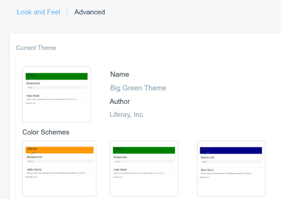 Figure 1: You can offer eye-pleasing color schemes for your themes.