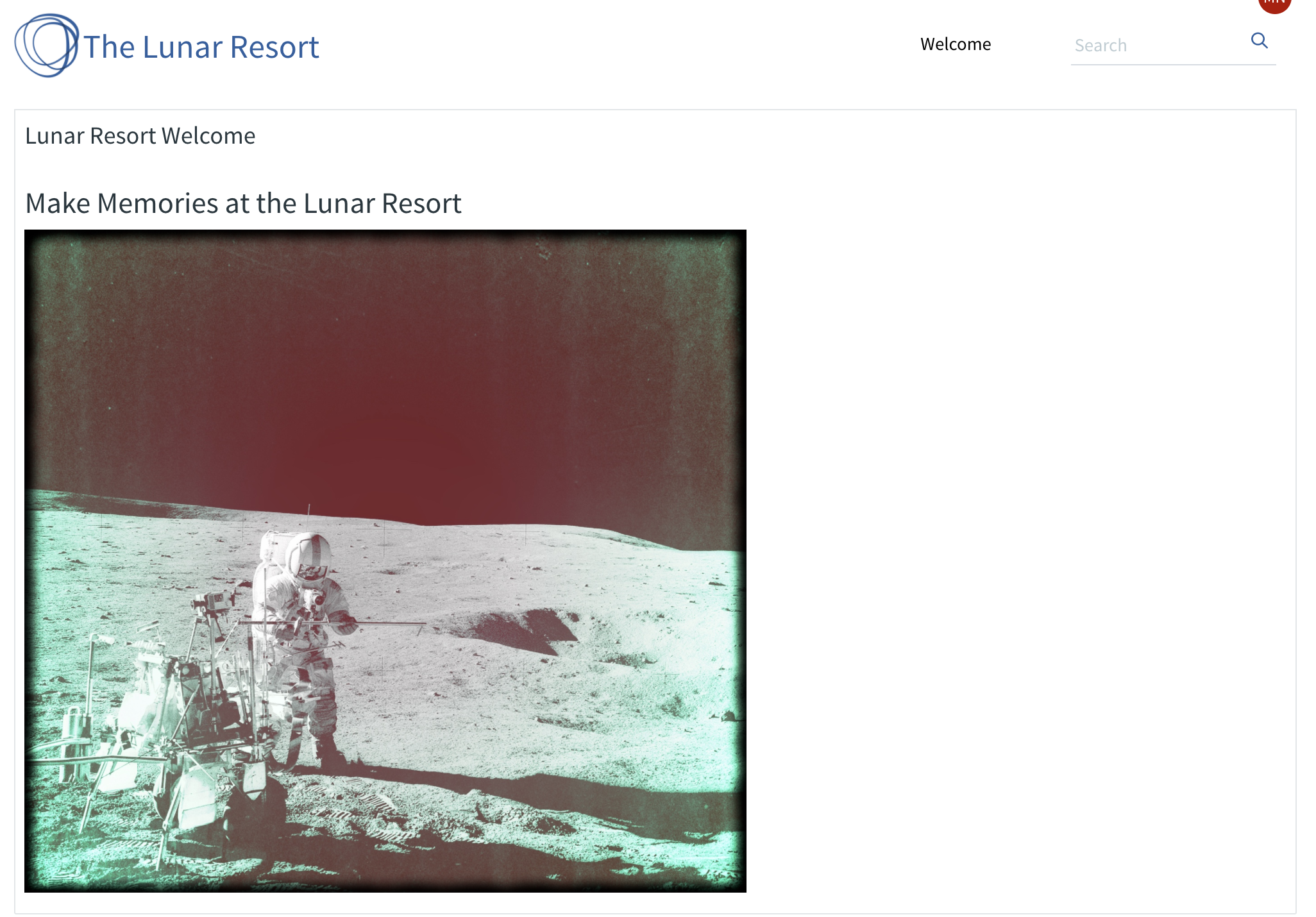 Figure 2: Your content on a page.