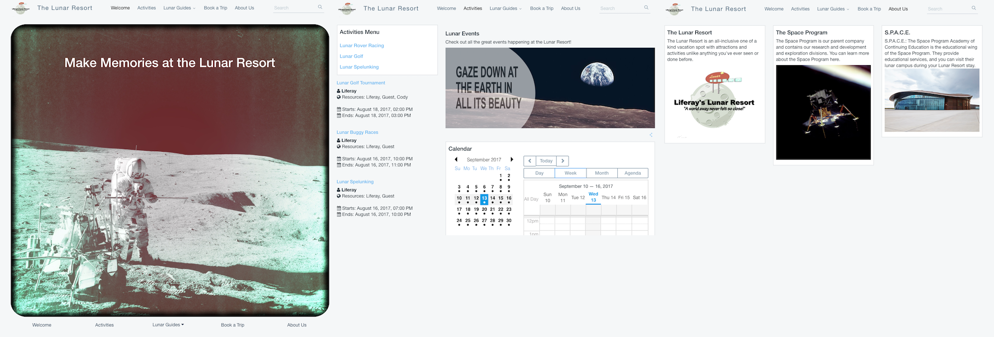 Figure 1: A preview of part of the site youll create.