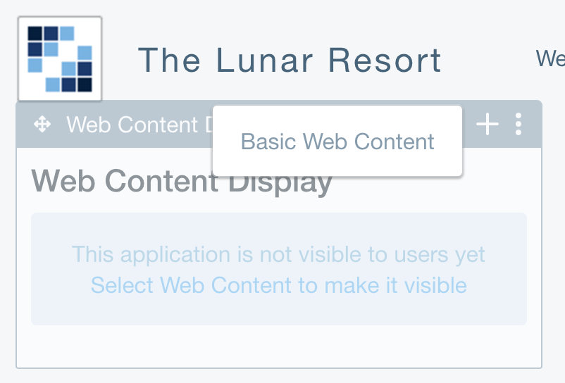 Figure 1: You can create basic web content directly in the Web Content Display app.