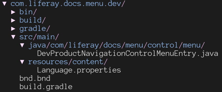 The product menu project is simpler than the portlet was.