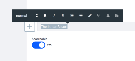 Figure 6: The Updated text styles toolbar lets you copy, cut, and paste text in the editor.