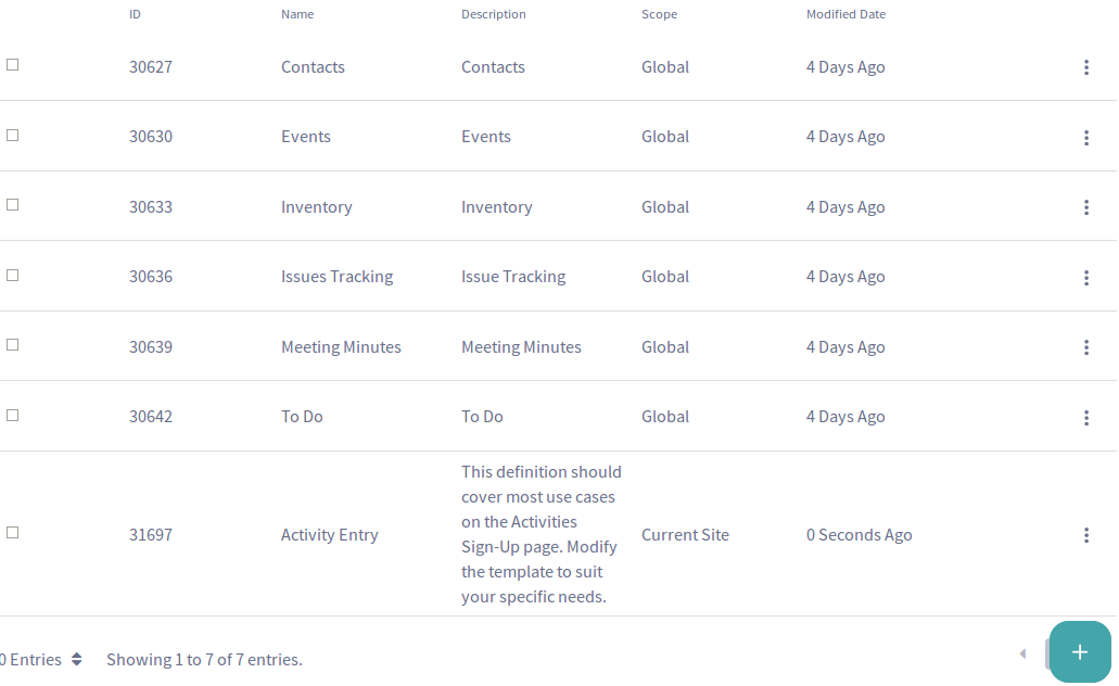 Figure 9: You can add and configure fields to form a custom list definition.