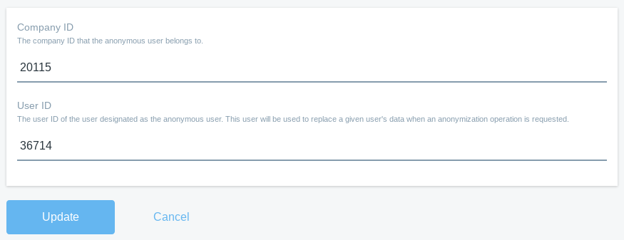 Figure 2: Assign your own Anonymous User from Control Panel → Configuration → System Settings → Users → Anonymous User.