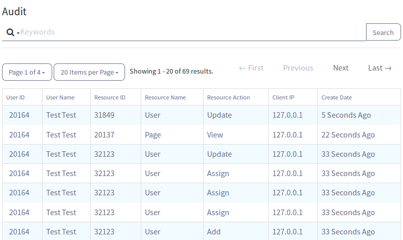 Figure 1: Liferay DXP captures and stores events.