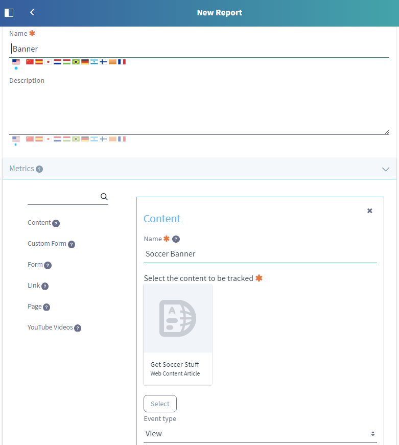 Figure 6: You can build your own custom campaign report to fit your needs.