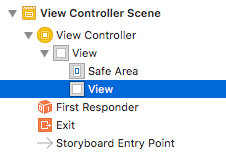 Figure 1: The new view is nested under the view controllers existing view.