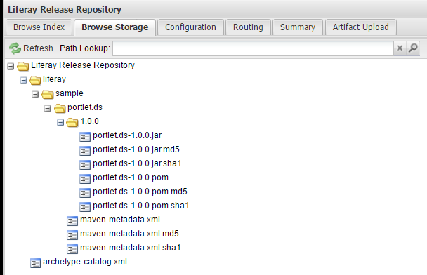 Figure 1: Your repository server now provides access to your Liferay Maven artifacts.
