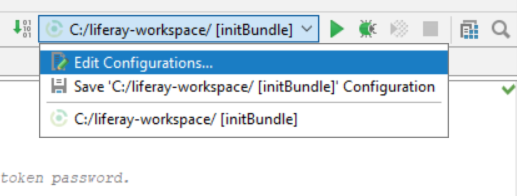 Figure 1: You have several options to choose from the server dropdown menu.